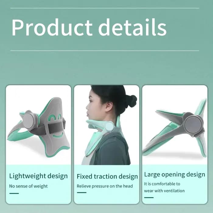 Oreiller ergonomique de soutien cervical avec sangle réglable en polyester respirant et confortable