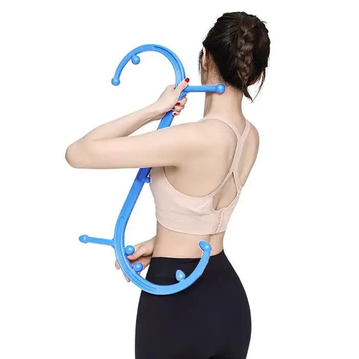 Masseur dorsal ergonomique avec crochet