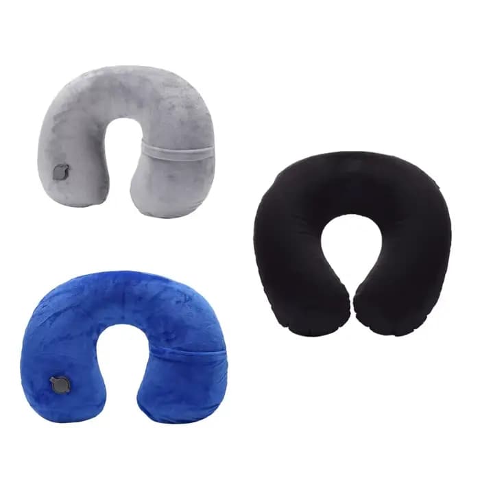 Oreiller de voyage gonflable Portable en forme de U