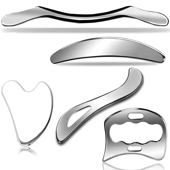 Outil de massage Gua Sha en acier inoxydable