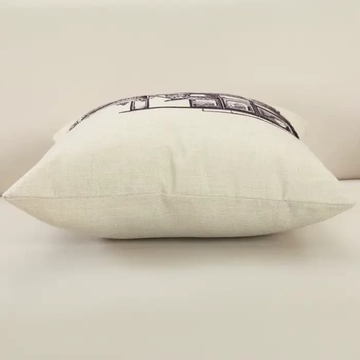 Housse de coussin en coton et lin imprimé Vintage, 45x45cm, décoration pour maison, salon, bureau, siège de voiture