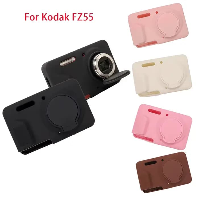 Sac pour appareil photo Kodak FZ55, étui de protection en silicone, capuchon d'objectif FZ55, coque souple résistante aux rayures et aux chutes