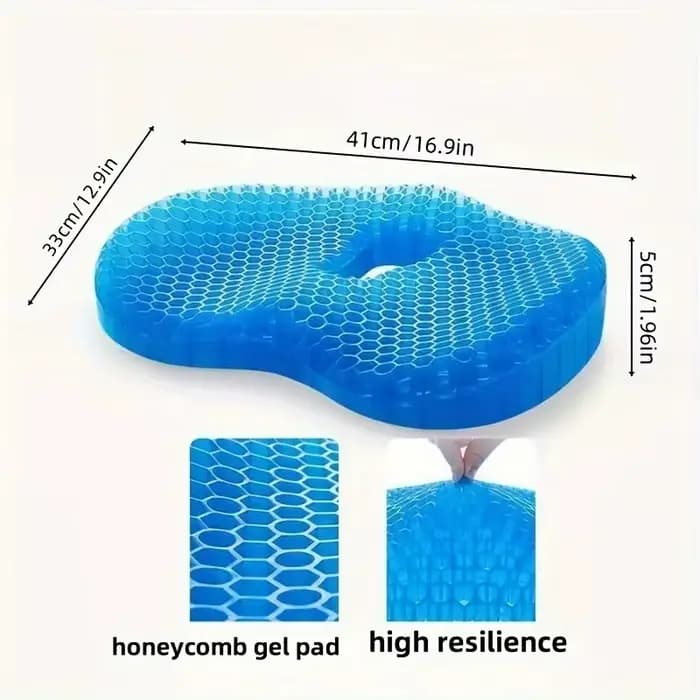 Coussin de siège en gel en forme de U
