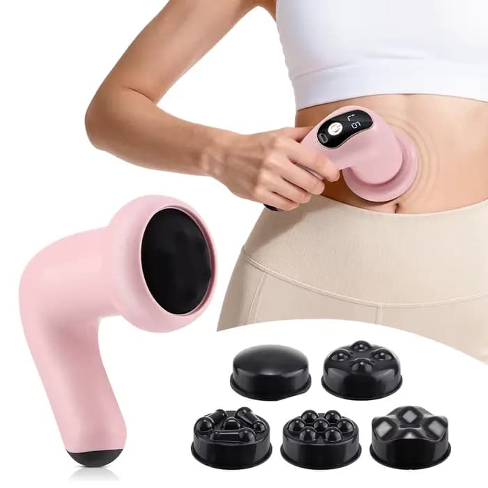 Masseur corporel, bâton de massage portable avec 5 têtes de massage