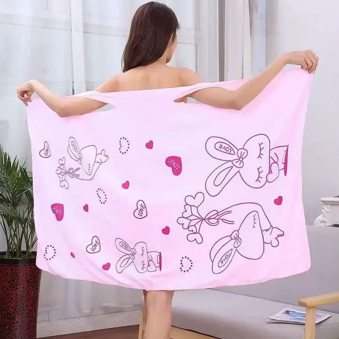 Serviette de bain enveloppante en microfibre douce et velours, peignoir, robe de plage, robe de nuit, pour spa, maison, hôtel, absorbante et portable