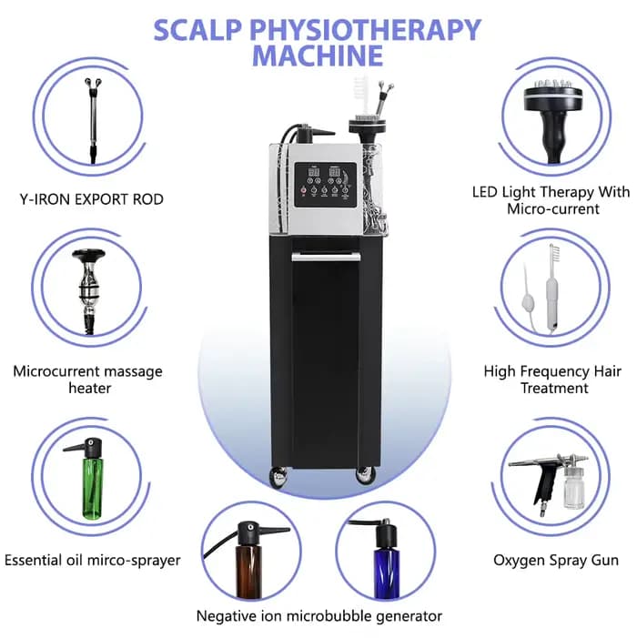 Appareil de massage électrique 5 en 1 pour le cuir chevelu