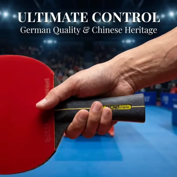 Raquette de tennis de table 5/6 étoiles, caoutchouc professionnel de ping-pong, haute élasticité, bois pur à 7 couches, adaptée à l'entraînement et à la compétition