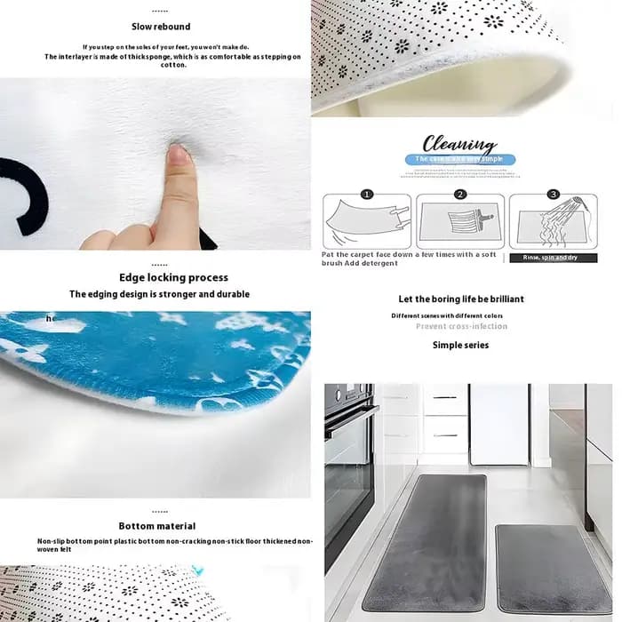 Tapis de sol en flanelle épaisse et douce