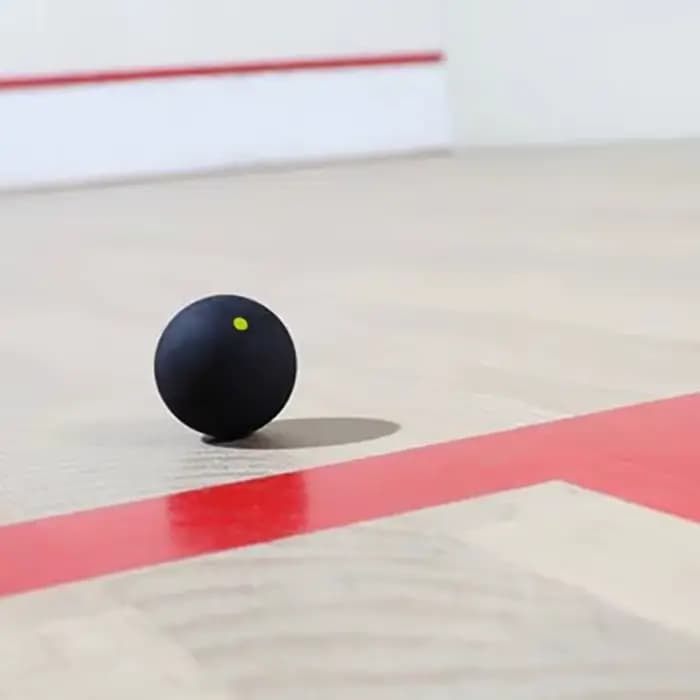 Raquette de squash IkRubber à double pointe jaune, entraînement de vitesse, balle de squash professionnelle