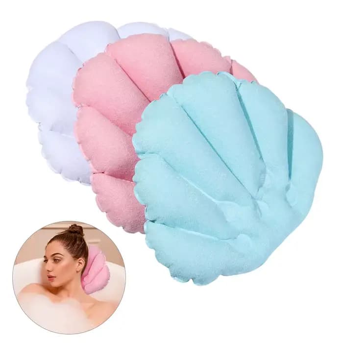 Oreiller de bain doux pour le cou avec aspiration