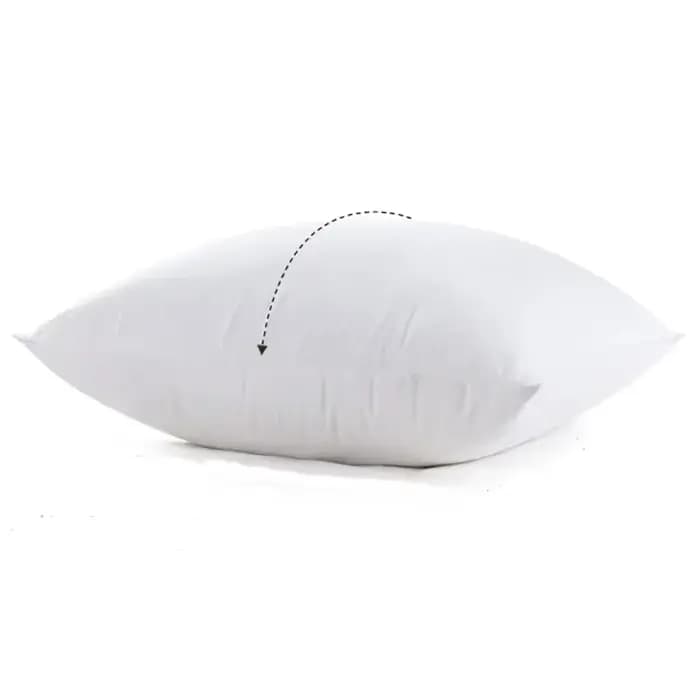 4 ou 2 pièces ensemble coussin noyau confort literie 18x18 pouces jeter oreiller blanc doux oreillers décoratifs pour canapé-lit canapé en gros
