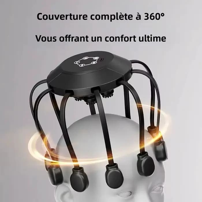 Masseur de tête électrique Octopus à 10/14 griffes