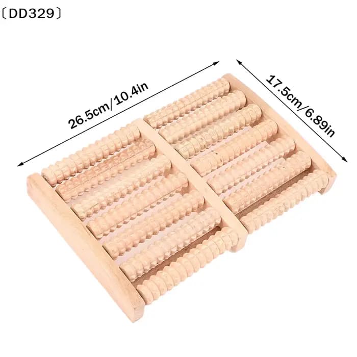 Rouleau de massage pour les pieds en bois