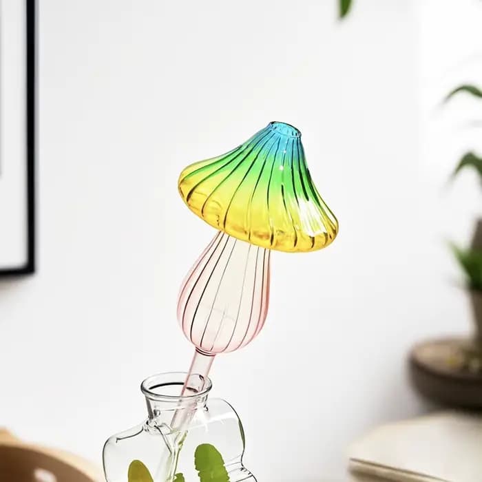 Dispositif d'arrosage automatique en verre, goutteur d'eau pour plantes à fleurs, système d'irrigation goutte-à-goutte en forme d'ampoules à pointe auto-arrosage, 1/2 pièces
