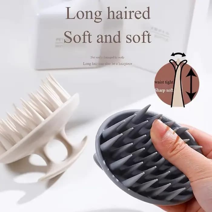 Brosse de massage du cuir chevelu en silicone