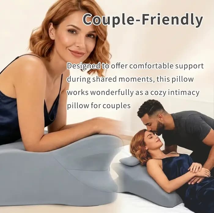 Coussin ergonomique en mousse à mémoire de forme multifonctionnel pour l'alignement du cou