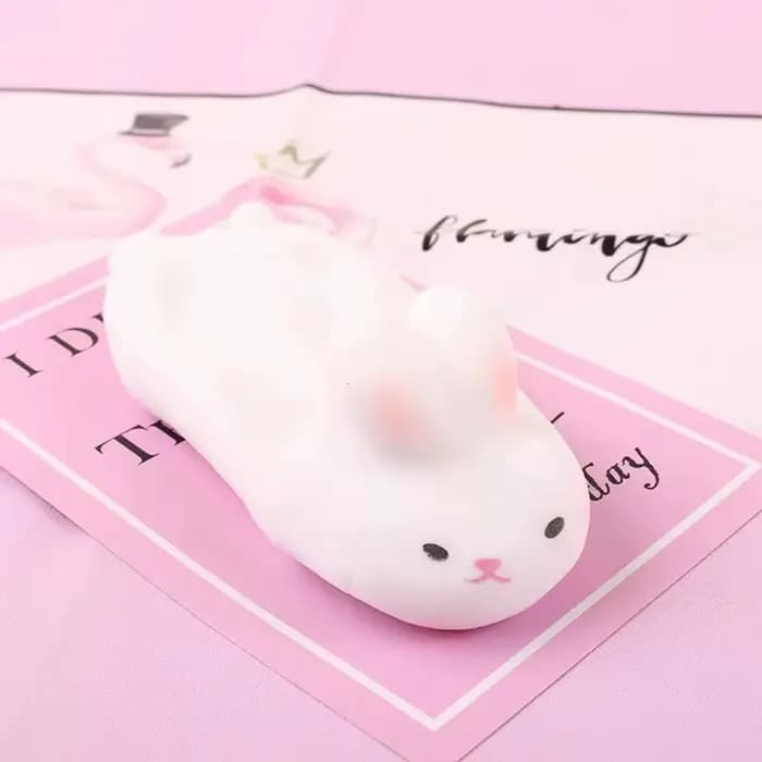 Balles anti-stress en forme de lapin en gros - Jouets sensoriels pour l'autisme, soulagement du stress et de l'anxiété, jouet à presser à rebond lent, cadeaux pour tous