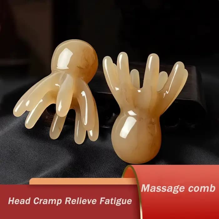 Peigne de Massage en résine poulpe