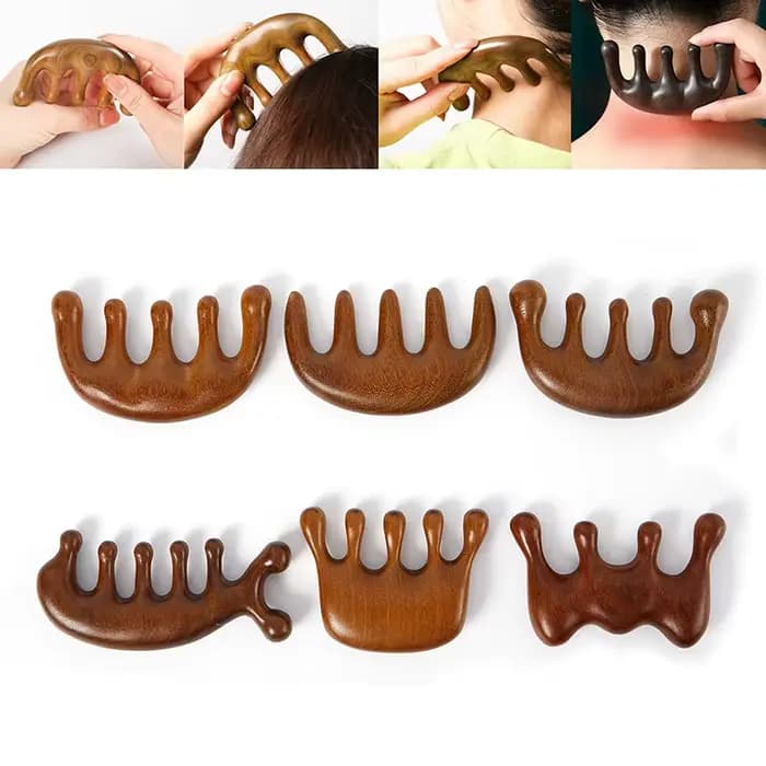 Peigne de Massage thérapeutique en bois