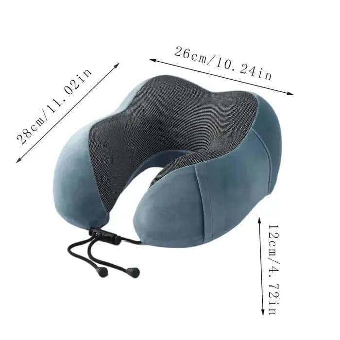 Oreiller de voyage doux en forme de U, soins de santé, mousse à mémoire de forme, oreiller cervical pour avion, coussin de cou