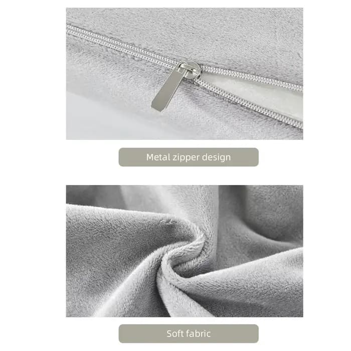 Coussin demi-rouleau, oreiller demi-lune en mousse à mémoire de forme