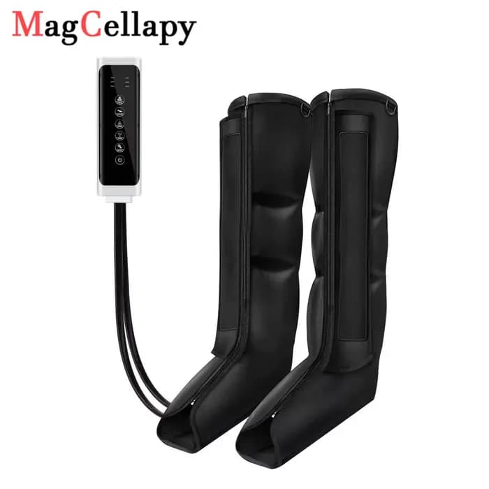 Bottes pneumatiques de massage par compression d'air à 4 airbags pour drainage lymphatique