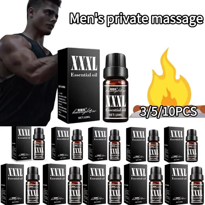 3/5/10 flacons de 10 ml d'huile essentielle pour massage intime masculin
