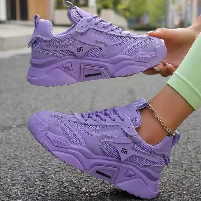 Femmes rose plate-forme chaussures de sport semelle épaisse grosses chaussures décontractées femmes printemps Tennis mode sans lacet en plein air marche baskets