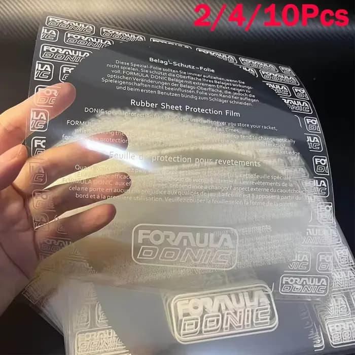 Film protecteur transparent adhésif Donic pour raquette de tennis de table – Outil de protection du caoutchouc de raquette de ping-pong