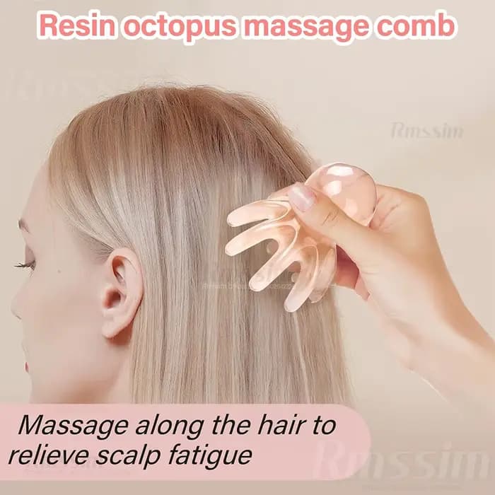 Peigne de Massage en résine poulpe