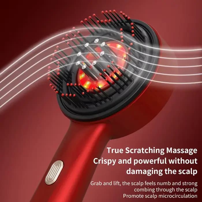 Peigne de Massage du cuir chevelu 630nm