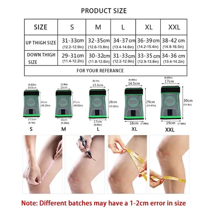 Manchon de compression du genou avec sangles réglables pour la course