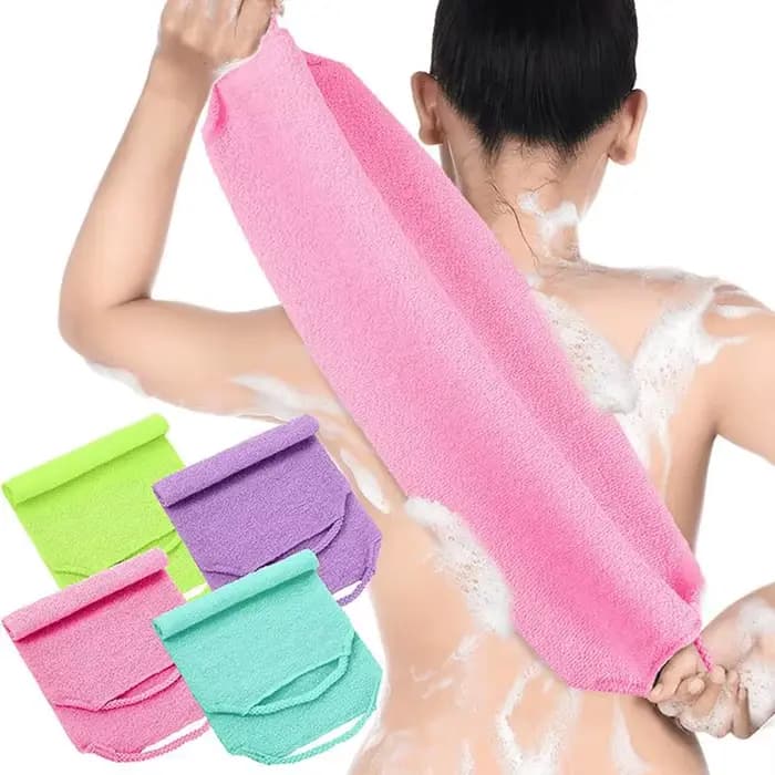 Gant exfoliant coréen pour le dos, serviette de bain longue et extensible, serviette de douche pour le corps