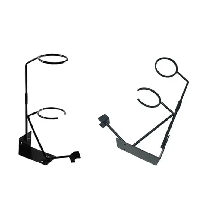 Support de pistolet de pulvérisation de peinture à alimentation par gravité avec support de crépine, support de pistolet de pulvérisation d'air amovible mural ou sur banc, noir