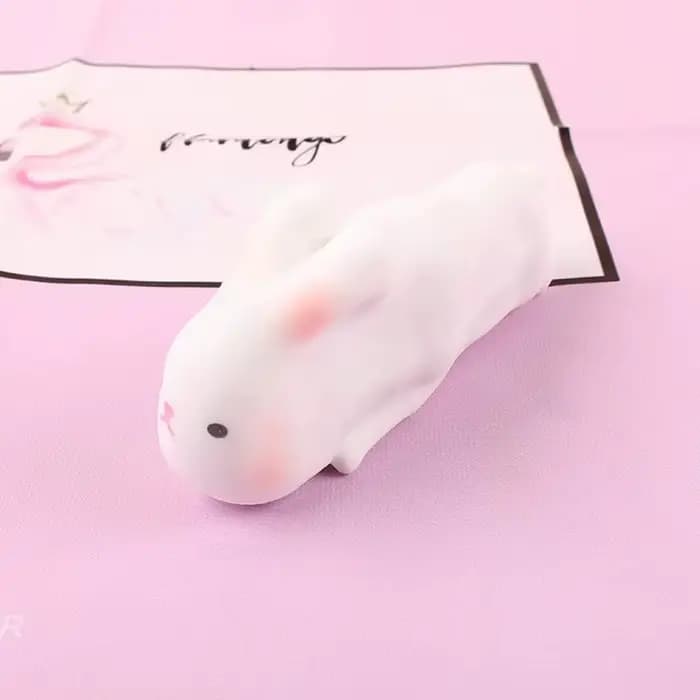 Balles anti-stress en forme de lapin en gros - Jouets sensoriels pour l'autisme, soulagement du stress et de l'anxiété, jouet à presser à rebond lent, cadeaux pour tous