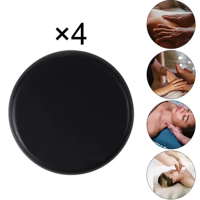 4 pièces ensemble de Massage professionnel en pierre chaude pierres de basalte Spa Relaxation Kit