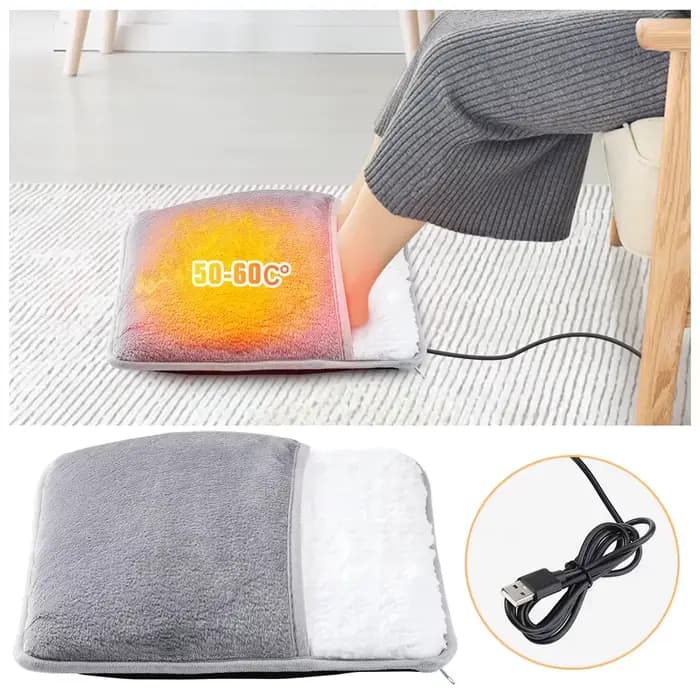 Coussin chauffant électrique pour les pieds