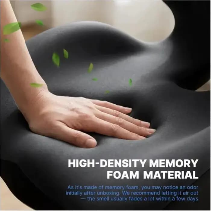 Coussin ergonomique pour le coccyx en mousse à mémoire de forme