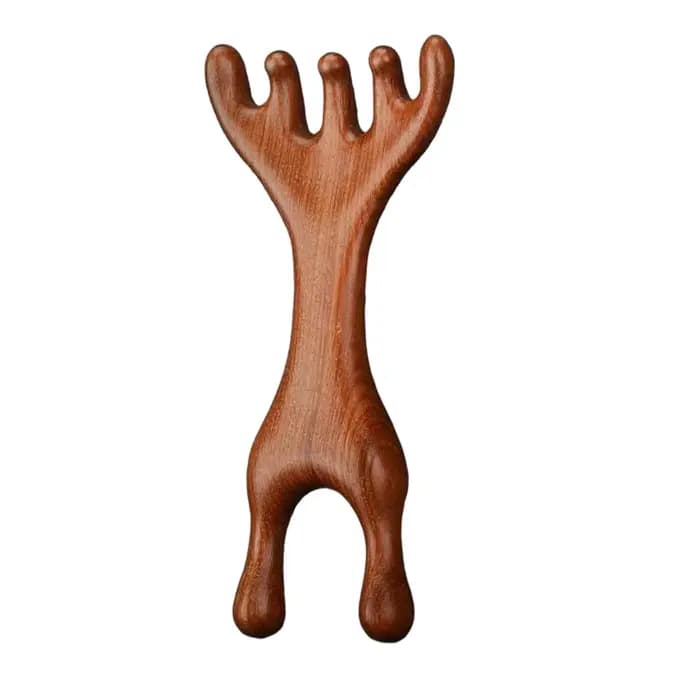 Masseur de cuir chevelu en bois de santal