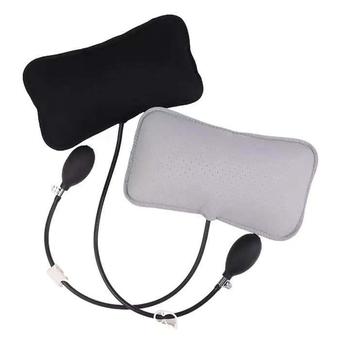 Oreillers conception orthopédique pour soulager les maux de dos Portable cou épaule Posture Massage Correct coussin de soutien lombaire gonflable