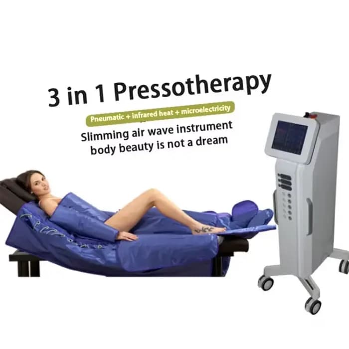 Appareil de pressothérapie 3 en 1 pour drainage lymphatique infrarouge avec EMS