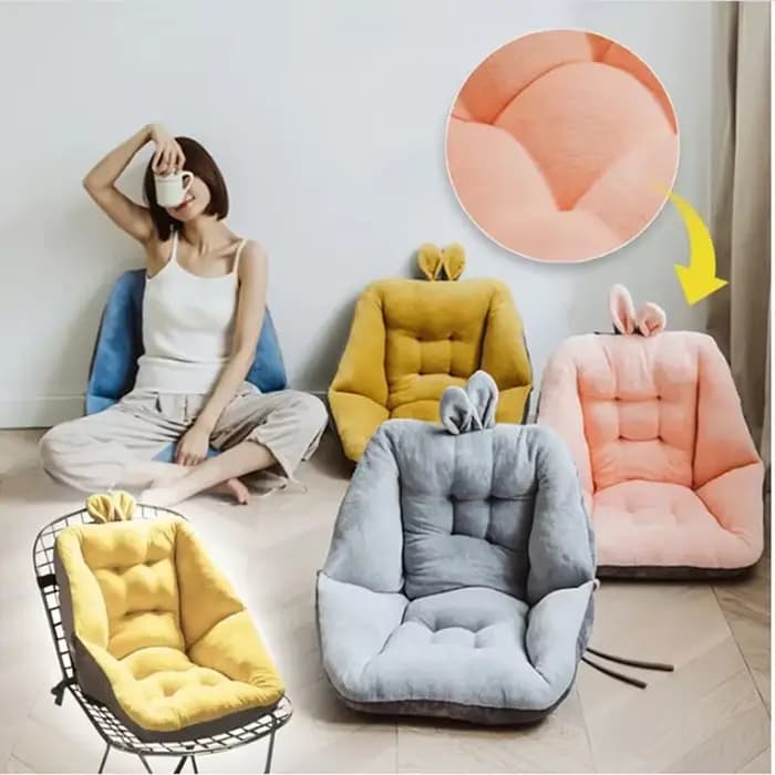 Coussin de siège confortable semi-fermé pour chaise de bureau