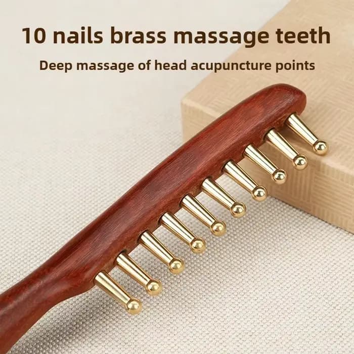 Peigne de massage pour méridiens de tête