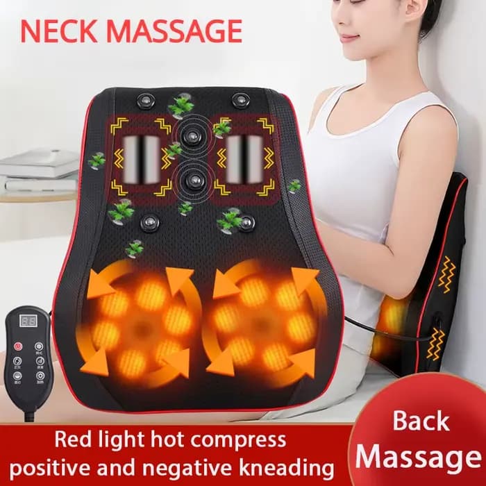 Masseur électrique de corps de traction cervicale de cou de tête de Shiatsu oreiller de dos de voiture avec le dispositif de Massage vibrant de chauffage