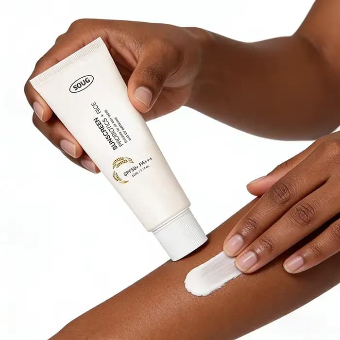 Crème solaire coréenne aux probiotiques de riz SPF50+ Rafraîchissante, hydratante et non grasse Protection UV haute efficacité Soin de la peau coréen