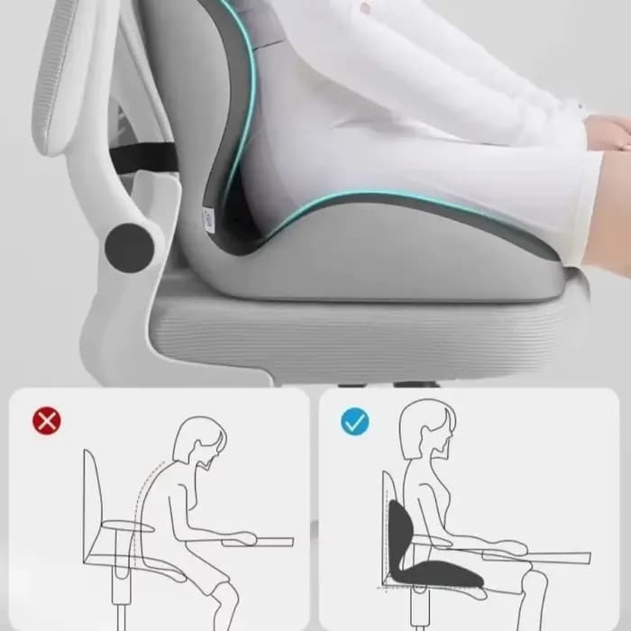 Coussin ergonomique pour le coccyx en mousse à mémoire de forme