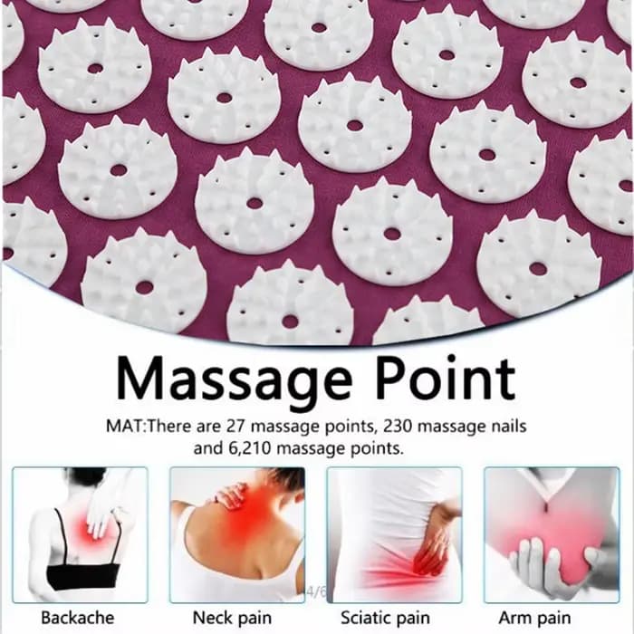 Contre les virus d'acupression pour le dos, coussin de massage