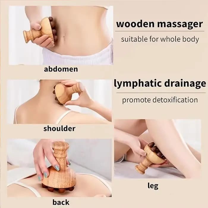 Outils de Massage thérapeutique au bois
