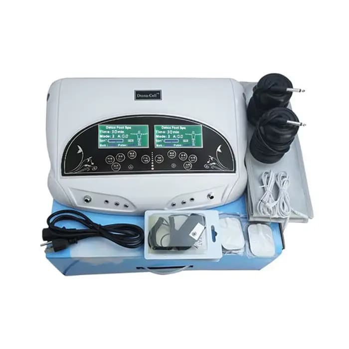 Système de SPA de bain de pieds de désintoxication ionique double