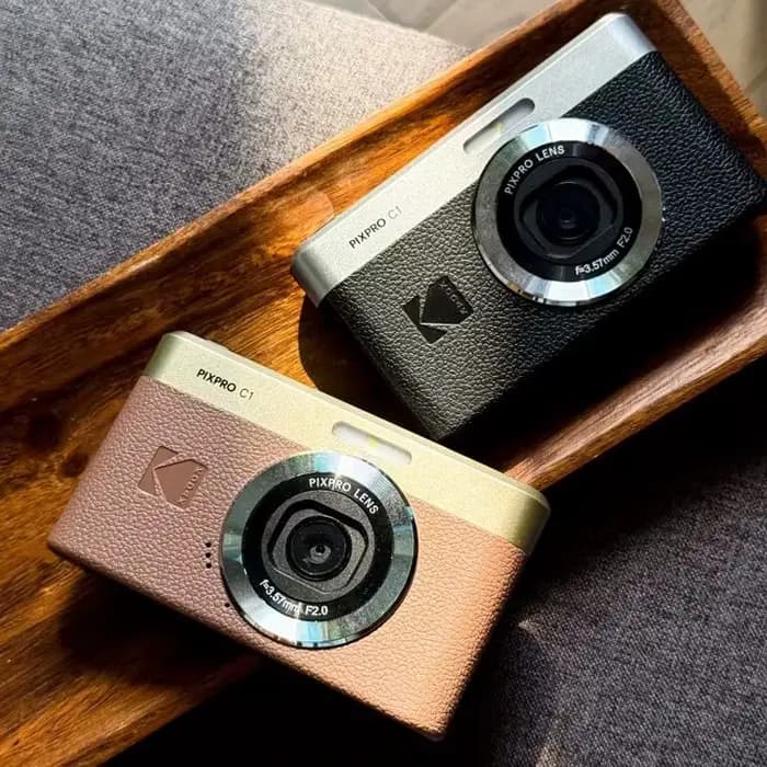 Appareil photo numérique KODAK PIXPRO C1 100% original, 13MP, vidéo 1080P, 180° °   Caméra de poche compacte rétro pour vlogging avec écran rabattable